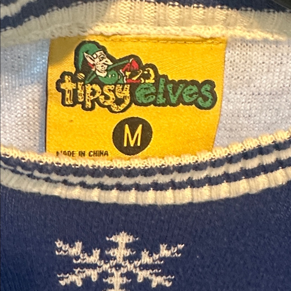 Tipsy Elves Adult Humor Snowman Sweater - Unisex Size Medium - Picture 4 of 4